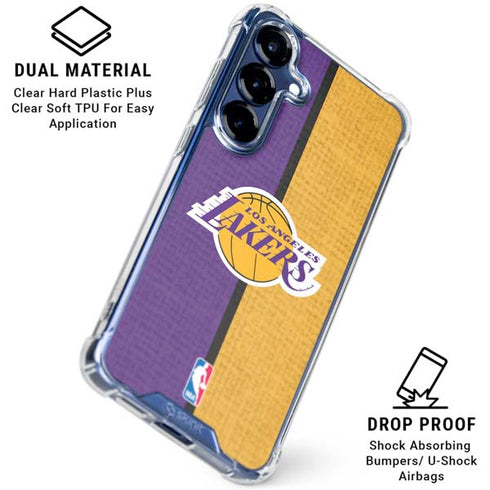 NBA Los Angeles Lakers Canvas Galaxy S25 Clear Case